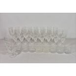 A large collection of Stuart crystal drinking glasses. (36)