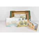 A large quantity of watercolour pads and sketchbooks - Guernsey interest E. Banks, Guernsey, the