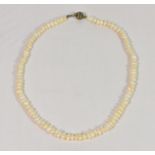 A freshwater pearl necklace.