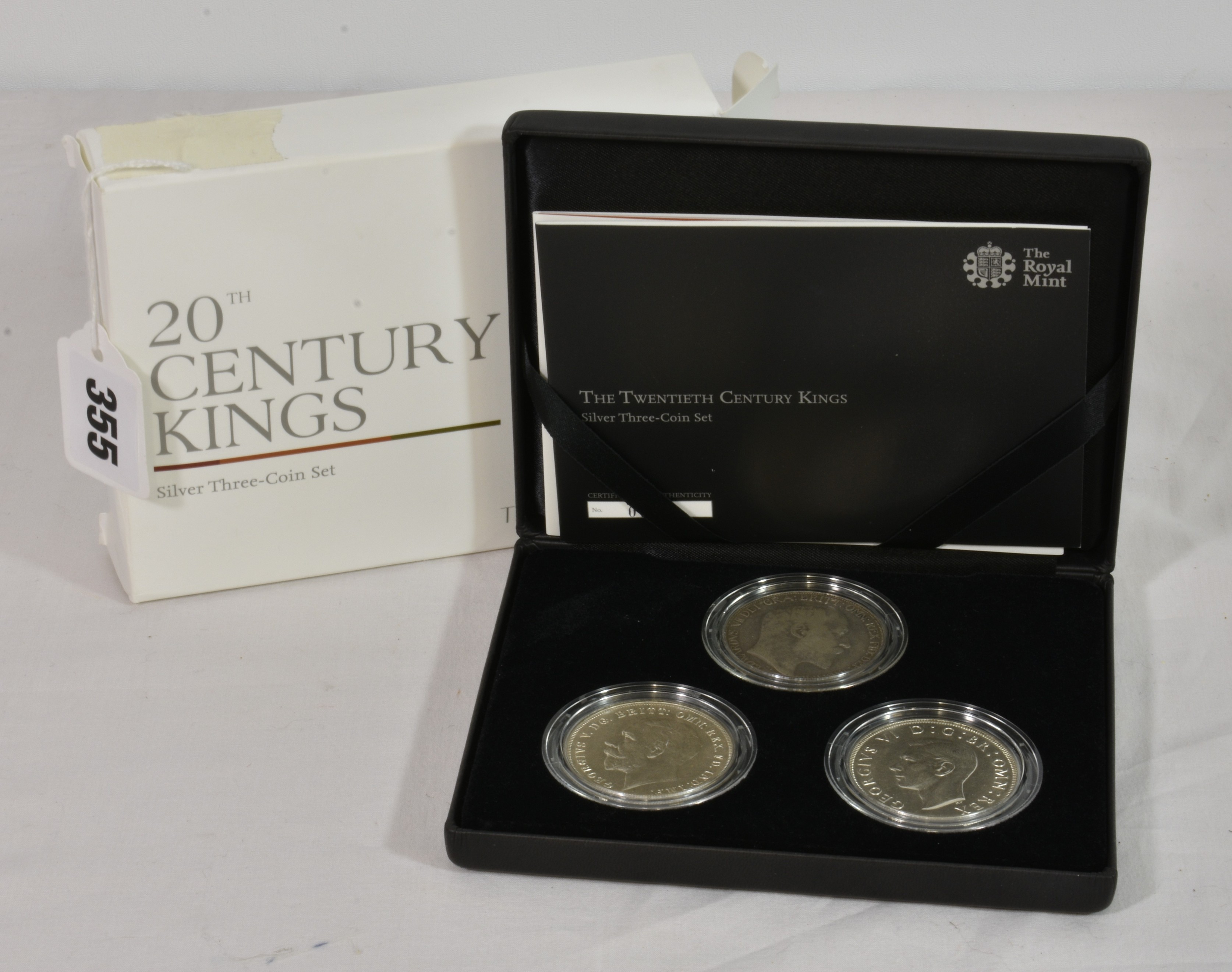 Coinage - The Royal Mint 20th century kings silver three-coin set