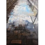 Urban Reflections by Emma Torode, Oil on canvas board, 30 x 42cm