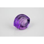 A loose, unmounted fancy cut amethyst gemstone 9.2 x 7.5mm., 1.80ct.