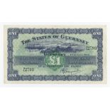 BRITISH BANKNOTE - THE STATES OF GUERNSEY One Pound, 1st August, 1945, serial number 4L 2793,