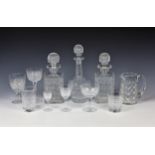 An extensive suite of Thomas Webb Wellington pattern cut glass with strawberry diamond, blaze and