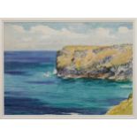 William John Caparne (British, 1856-1940) Coastal landscape, possibly south coast of Guernsey