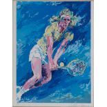 LeRoy Neiman (American, 1921-2012) Bjorn Borg, signed artist's proof serigraph on paper, published
