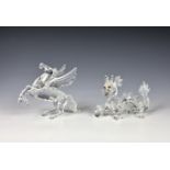 Two Swarovski crystal boxed " Fabulous Creatures " - 1997 Dragon and 1998 Pegasus. *Condition: Boxes