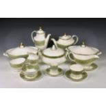 An extensive Royal Doulton English Renaissance pattern dinner service #H4972, comprising a teapot,