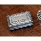 A William IV silver presentation snuff box - Masonic interest John Tongue, Birmingham, 1836, of
