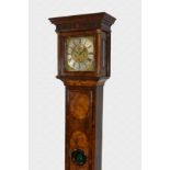 A fine late 17th century walnut veneered longcase clock by Daniel Le Count of London the movement