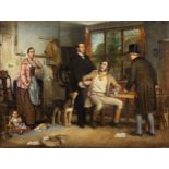 John Evan Hodgson RA, HFRPE (British, 1831-1895) "The Arrest" oil on canvas, signed with the