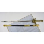 American Civil War Interest - an Important U.S. Revenue Cutter Service Sword and log book of the