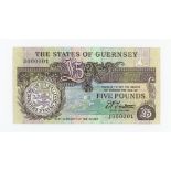 BRITISH BANKNOTE - The States of Guernsey - Five Pound (first Five Pound banknote of this series)