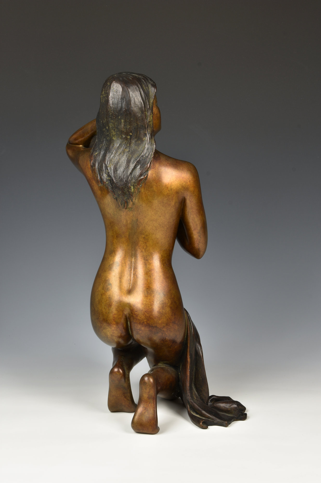 Jean-Luc Brandily (French, 20th century) a c.2005 limited edition 6/8 gilt bronze figure of a nude - Image 2 of 4