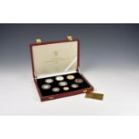 A cased United Kingdom Commemorative Proof coin collection 1981 comprising of Gold Five-Pound;