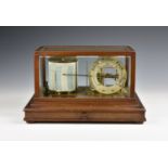 A mahogany cased barograph by Short & Mason Ltd, London the silvered dial marked RD No.428606,