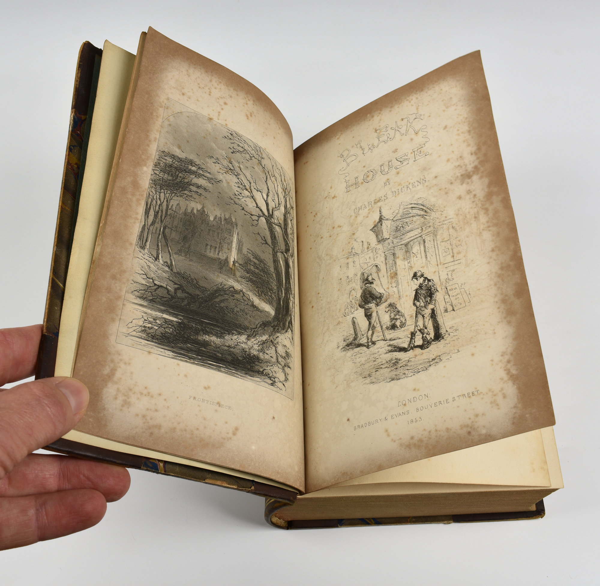 Dickens, Charles - Bleak House 1st ed. in book form, pub. Bradbury & Evans, London 1853, engraved - Image 2 of 4