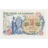 BRITISH BANKNOTE - The States of Guernsey Ten Pounds, 1955-80, serial number A566747, Signatory C.