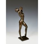 Jacques Le Nantec (French, b. 1940) Ballerina, bronze with mid- to dark brown patination, signed