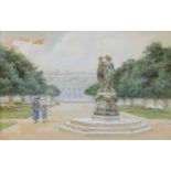 Walter Duncan, A.R.W.S. (British, fl.1880-1910) The approach to Buckingham Palace watercolour and