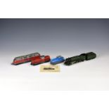 A collection of 1960s-70s Marklin HO gauge model railway including a 3046 SNCF Green Class 150x 2-