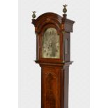 An early 19th century Channel Islands mahogany longcase clock by Naftel of Guernsey the eight day