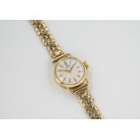 A ladies 9ct gold Tudor Royal manual wrist watch hallmarked Chester 1961, the 16mm. circular