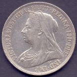 COINS : 1893 Queen Victoria shilling VF-EF condition