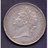 COINS : 1821 George IV Crown F-VF condition