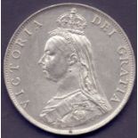 COINS : 1887 Queen Victoria Florin VF-EF condition