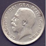 COINS : 1913 George V shilling VF condition (scarce year)