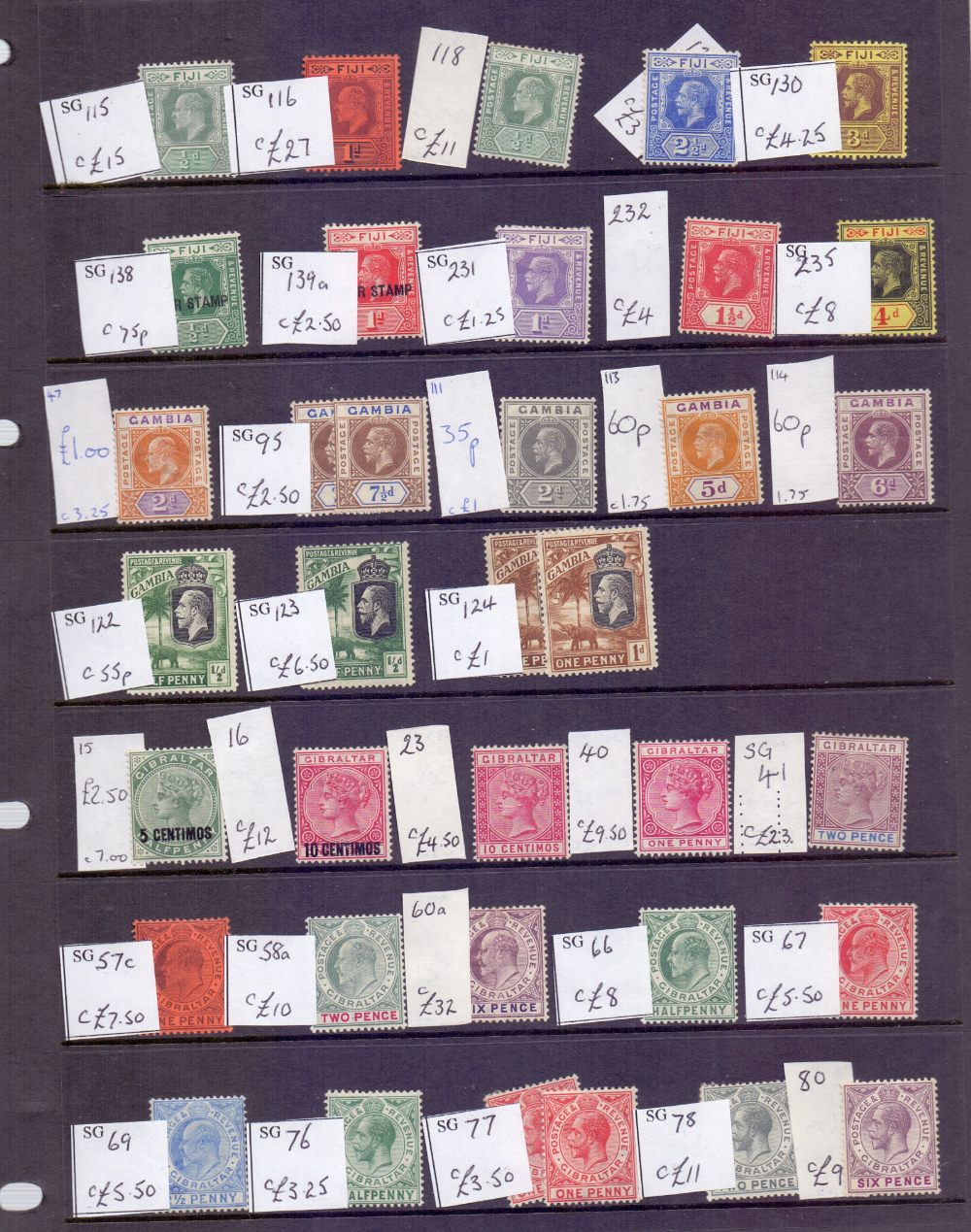 STAMPS : Commonwealth singles and in album on stock pages, - Image 2 of 3