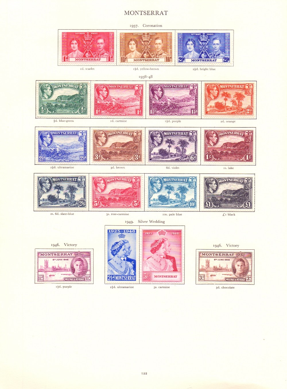 STAMPS : GVI Red Crown album mounted mint , - Image 2 of 2