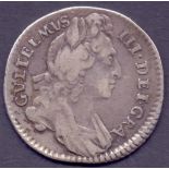 COINS : 1696 William III sixpence, first bust,