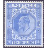 GREAT BRITAIN STAMPS : 1912 10/- Blue,