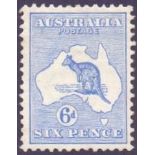 AUSTRALIA STAMPS : 1913 6d Ultramarine,