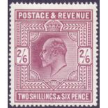 GREAT BRITAIN STAMPS : 1911 2/6 Dull Reddish Purple,