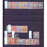 STAMPS : BRITISH WEST INDIES, collection on double sided stock pages with Antigua 1913 5/- used,