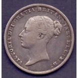 COINS : 1845 Queen Victoria Sixpence,