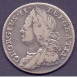 COINS : 1757 George II Sixpence,