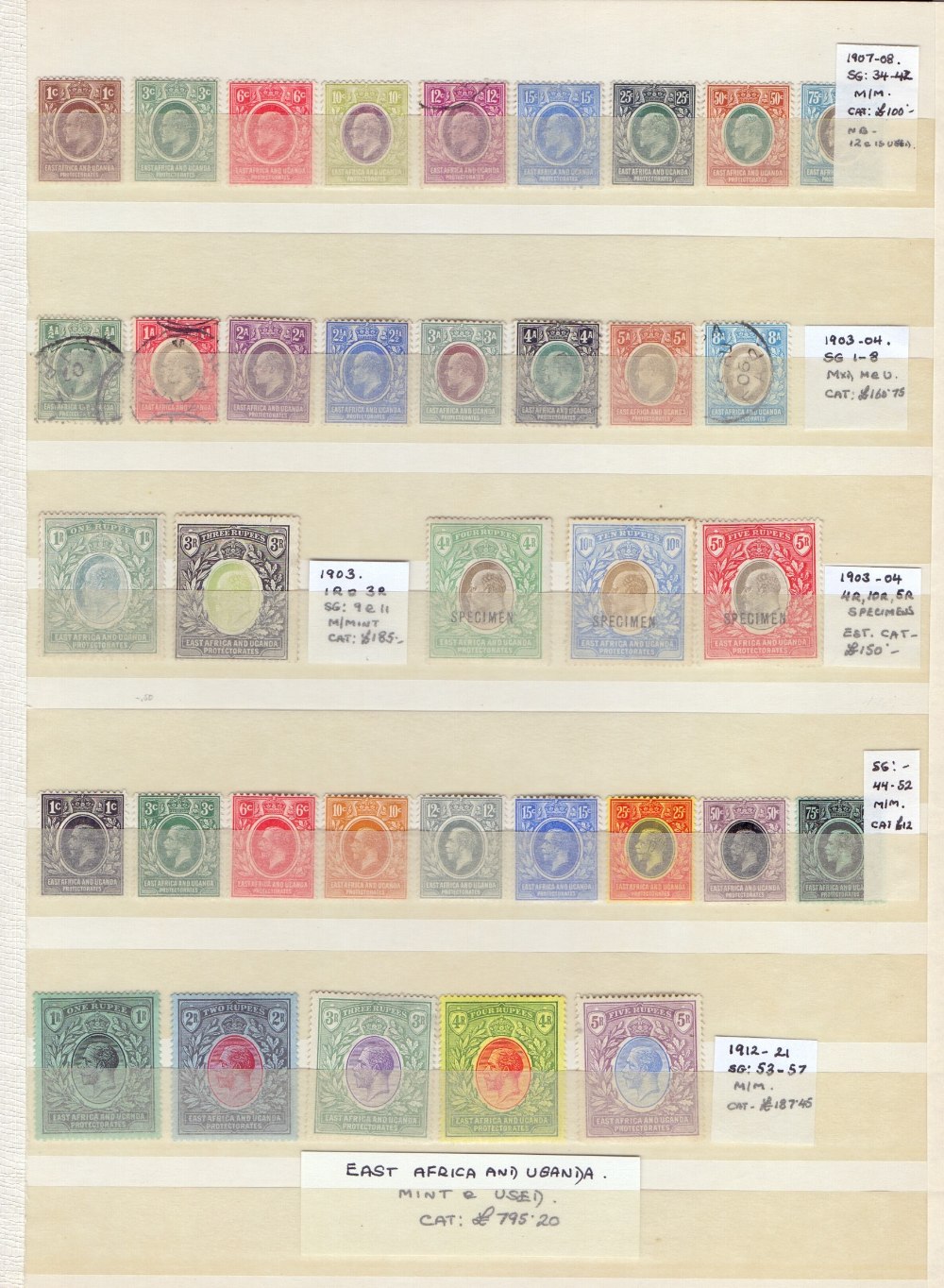 STAMPS : BRITISH EAST AFRICA, - Image 3 of 4