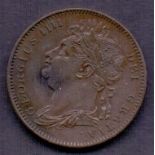 COINS : 1823 George IV Farthing F-VF condition