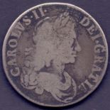 COINS : 1672 Charles II Crown, slightly worn,