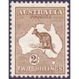 AUSTRALIA STAMPS : 1913 2/- Brown,