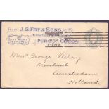 GREAT BRITAIN POSTAL HISTORY : 1905 J.S.