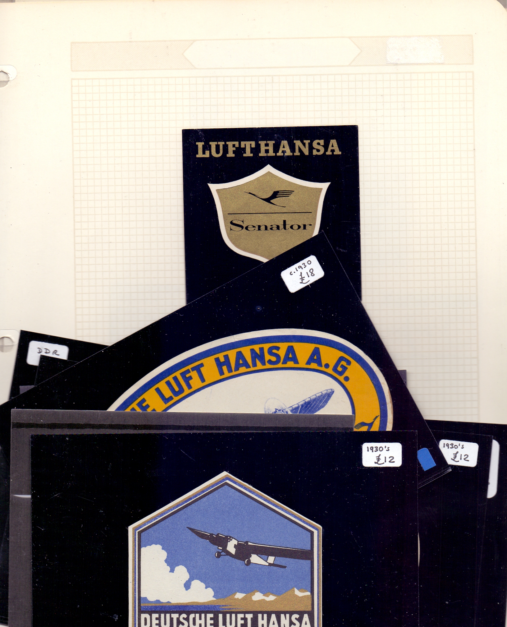 AIRLINE LABELS, Germany, collection of L - Image 2 of 2