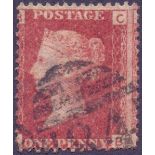 GREAT BRITAIN STAMPS : 1864 1d Red (CB)