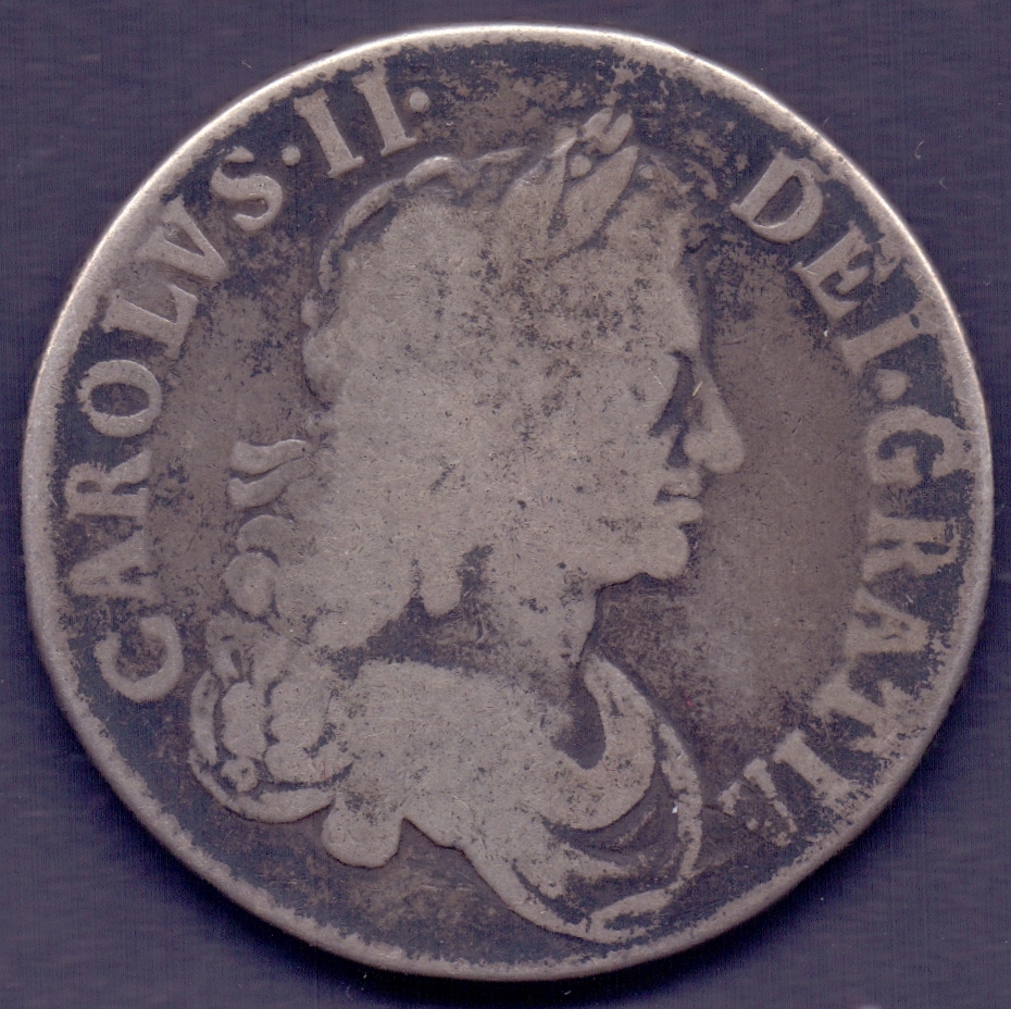 COINS : 1672 Charles II Crown, slightly