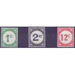 STAMPS : BRITISH GUIANA: 1940 Postage Dues, unmounted mint set SG D1,