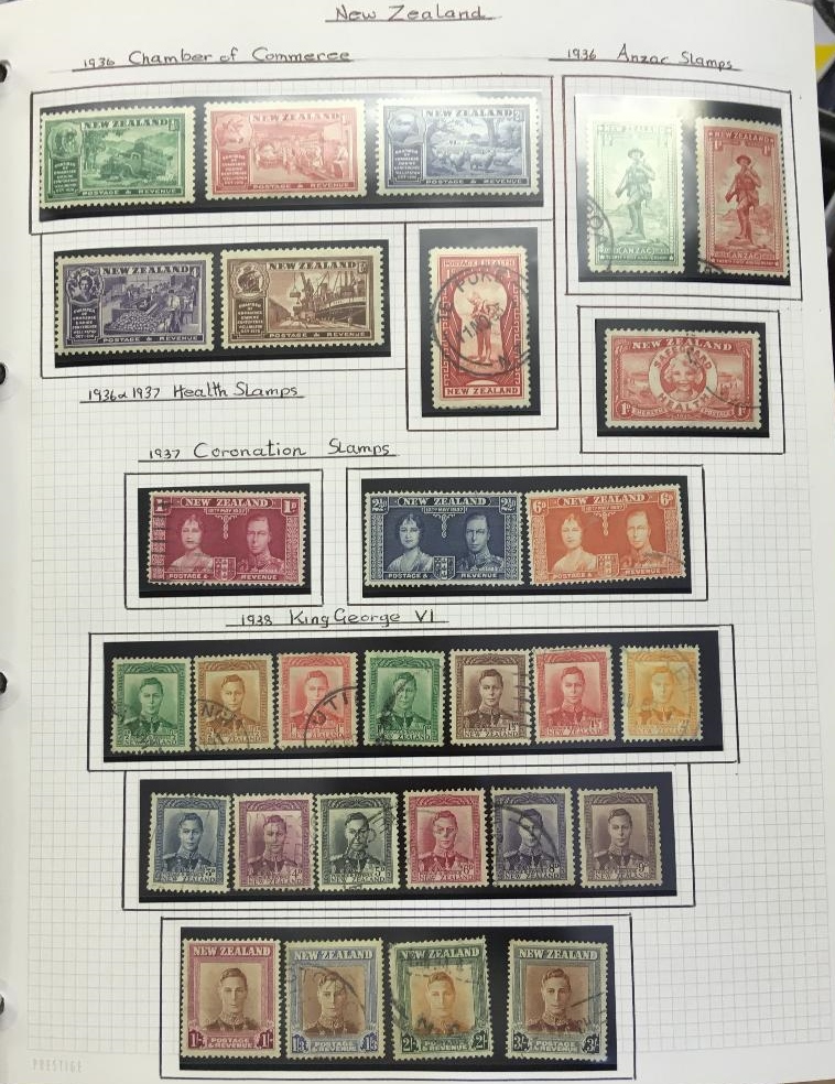 STAMPS : NEW ZEALAND : 1909 to 2005 mint or used collection in two albums inc 1920 Victory set mint, - Image 5 of 6